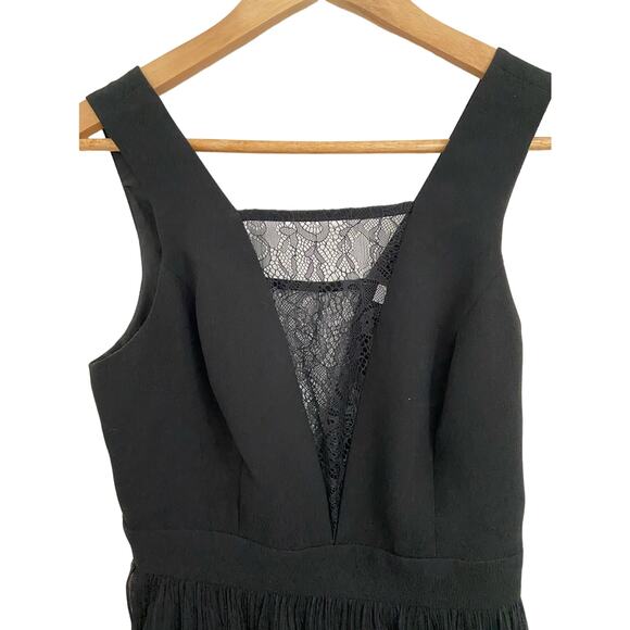 NWT BCBGeneration Lace Chiffon Sleeveless Little Black Dress - Picture 5 of 10